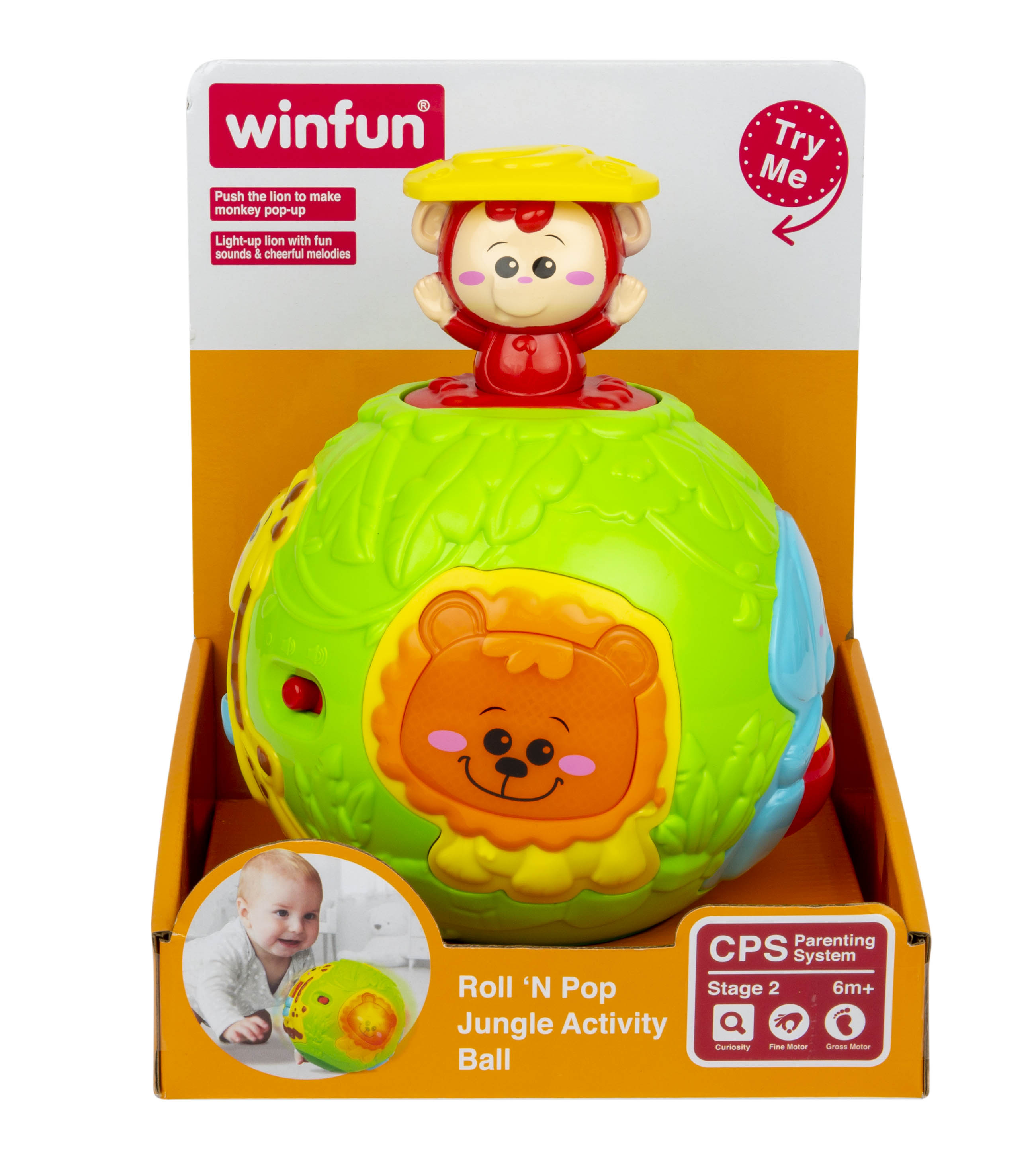 Winfun Roll N Pop Jungle Activity Ball — view 3